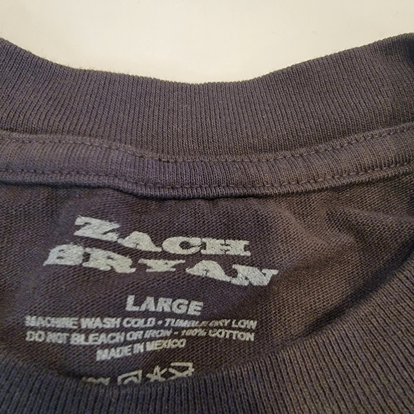 Zach Bryan Official Tour Merch Graphic Tee Size Large NEW! BURN BURN … - Picture 9 of 9